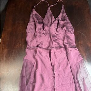 Victoria's Secret Plum Satin Fabric